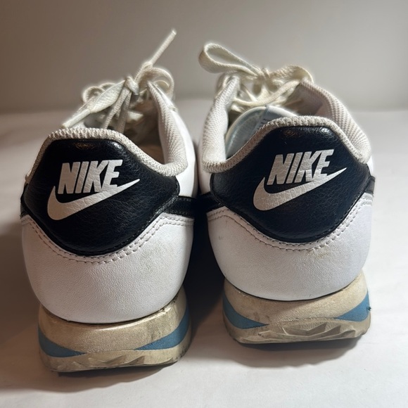 Used Nike Cortez White Black Blue mens size 7 - Picture 4 of 8